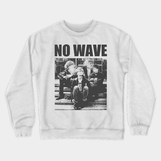 listen to no wave Crewneck Sweatshirt by psninetynine